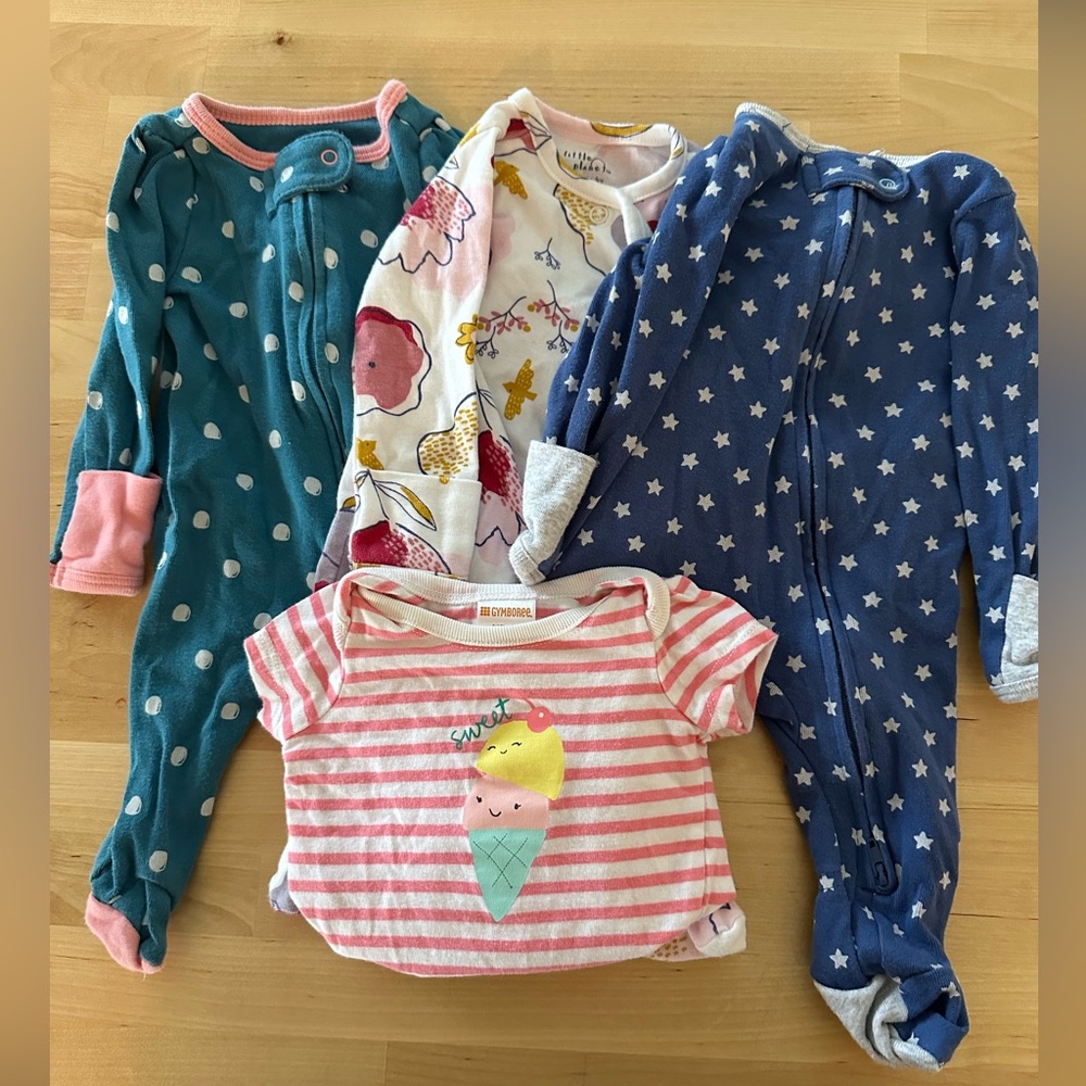 Bundle of newborn girls clothes